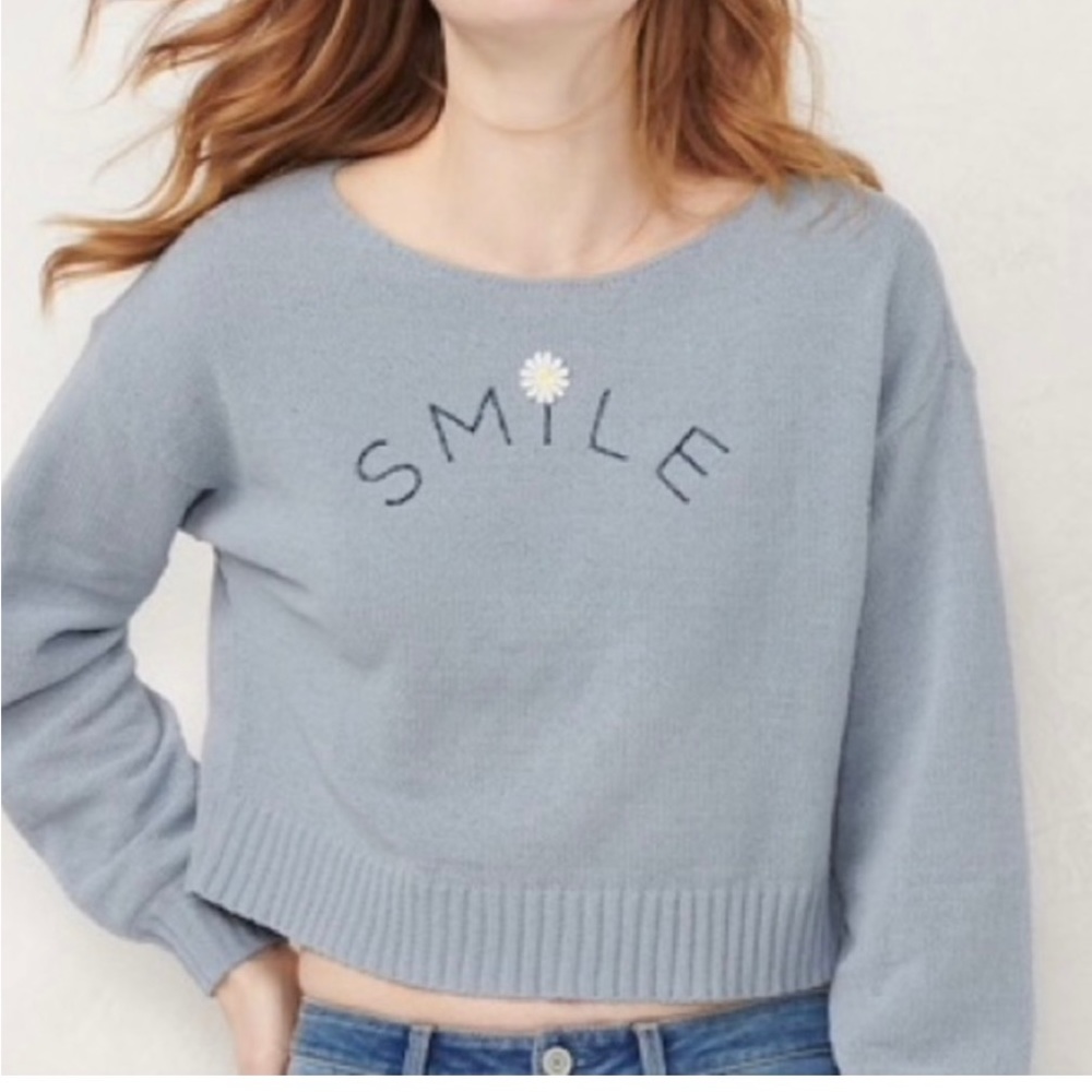 LC Lauren Conrad cropped sweater, XS